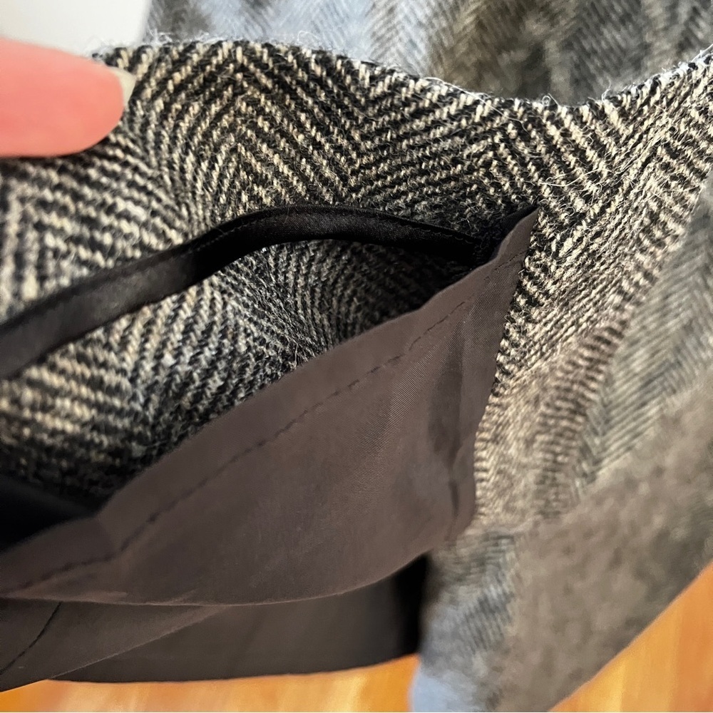Boden Black and Gray Sheath Midi Dress with Raglan Sleeves - Picture 9 of 12